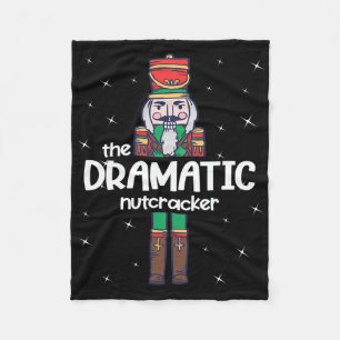 Dramatic Nutcracker Family Matching Funny Gift Paj Fleece Blanket