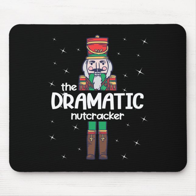 Dramatic Nutcracker Family Matching Funny Gift Paj Mouse Mat (Front)