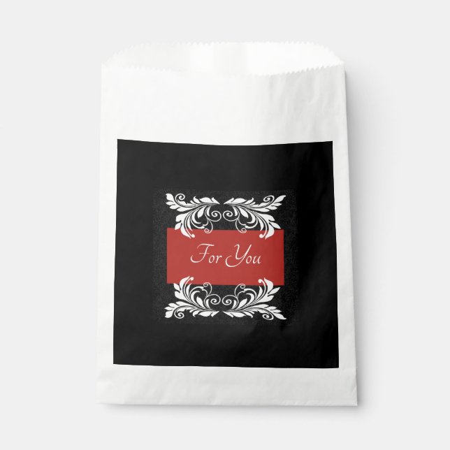 Dramatic Personalised Favour Bags (Front)
