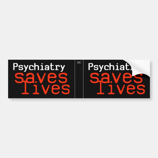 Dramatic Pro-Psychiatry Decal (2 in 1) (Front)