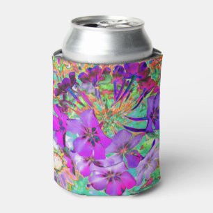 Dramatic Psychedelic Magenta and Purple Flowers Can Cooler