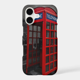 Dramatic Red Telephone Booth Photography Travel