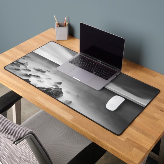 Dramatic rocky shore desk mat (Office 2)