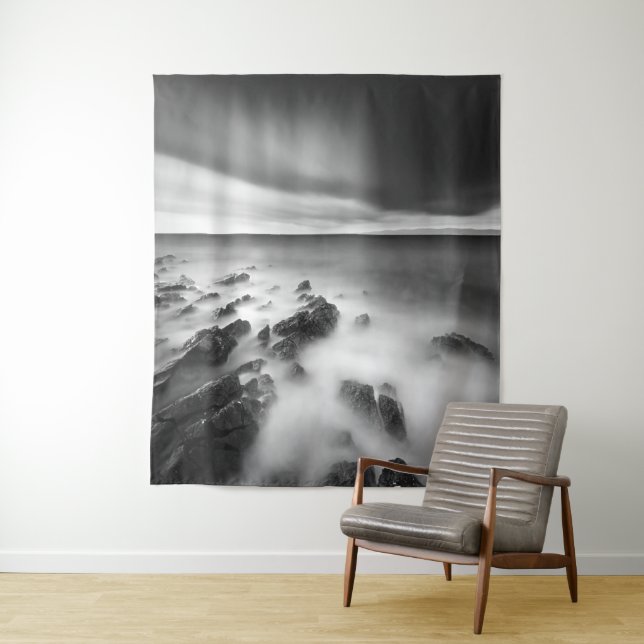 Dramatic rocky shore tapestry (In Situ)