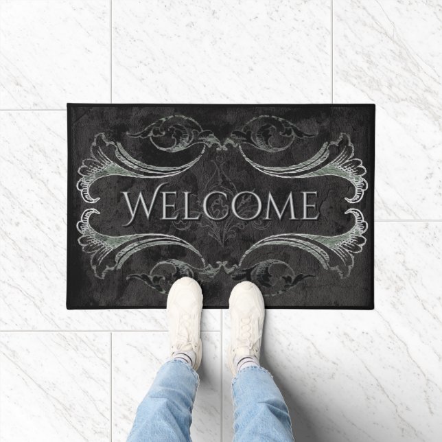 Dramatic Romantic Goth Welcome Doormat (Indoor)