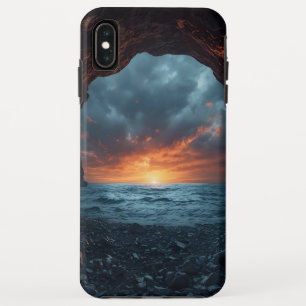 Dramatic Seascape Phone Cover – Cave Sunset View