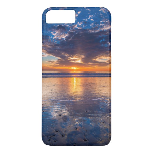 Dramatic seascape, sunset, CA Case-Mate iPhone Case (Back)