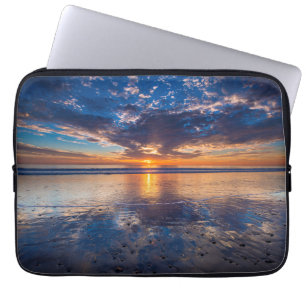Dramatic seascape, sunset, CA Laptop Sleeve