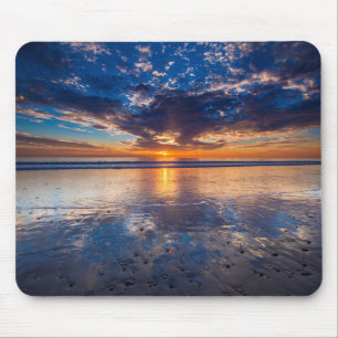Dramatic seascape, sunset, CA Mouse Mat