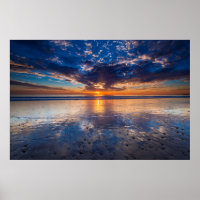 Dramatic seascape, sunset, CA