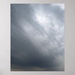 Dramatic Stormy Sky Art Poster