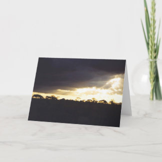 Dramatic Sunset Landscape Card