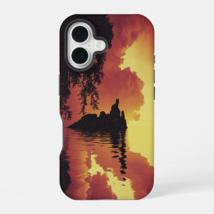 Dramatic Sunset Landscape iPhone 16 Case