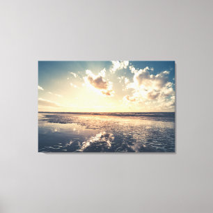Dramatic Sunset Landscape Photo Canvas Print