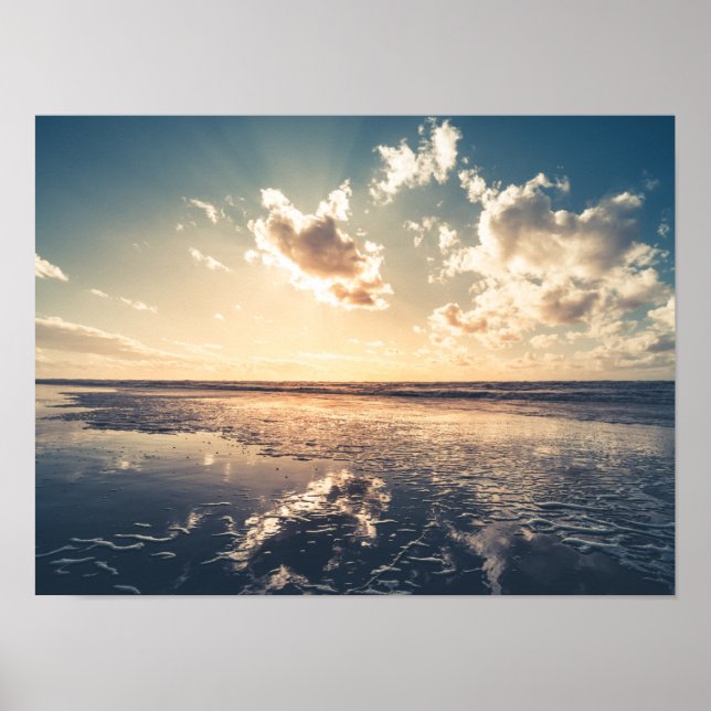 Dramatic Sunset Landscape photo Poster (Front)