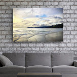 Dramatic Sunset Photo Pismo Beach California Bold  Canvas Print<br><div class="desc">This dramatic coastal Pismo Beach, California, wide, pristine, sandy beach landscape, taken close to sunset exudes peacefulness and solitude. Here you’ll find the surfers waiting for the perfect wave as well as the small birds searching for their evening snack. You can easily personalise this wrapped canvas plus I also offer...</div>