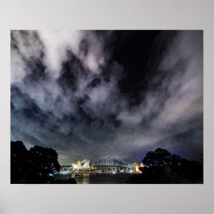 Dramatic Sydney Harbour Skyscapes Poster