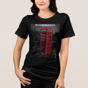 Dramatic Telephone Booth Photography Travel Urban Tri-Blend Shirt
