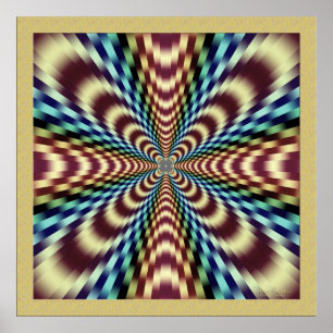 Dramatic Vibrating Optical Illusion Poster