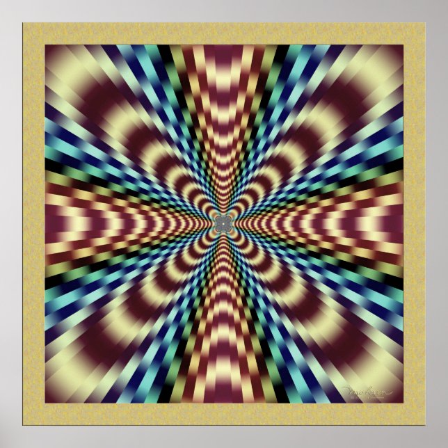 Dramatic Vibrating Optical Illusion Poster (Front)