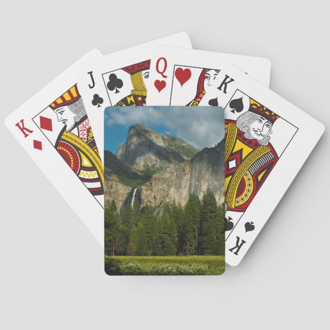 Dramatic View Of Yosemite Valley From The Gates Playing Cards (Back)