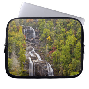 Dramatic Whitewater Falls in autumn in the Laptop Sleeve