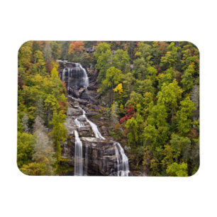 Dramatic Whitewater Falls in autumn in the Magnet