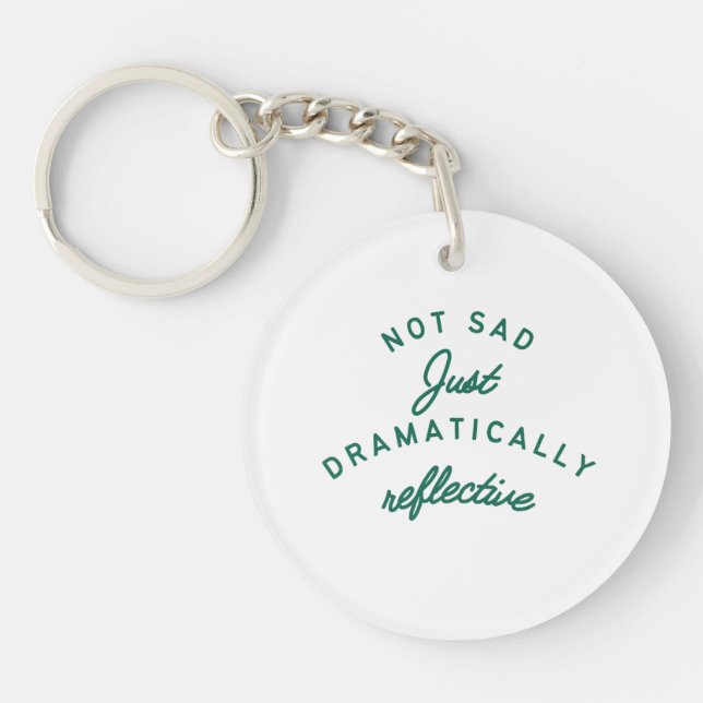 Dramatically Reflective Mood Key Ring (Front)