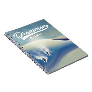 Drammen Norway ski poster Notebook