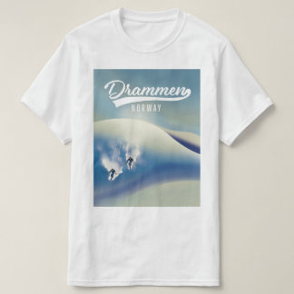 Drammen Norway ski poster T-Shirt