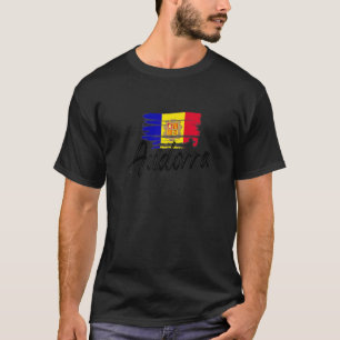 Drapeau Andorra Andorran drôle Andorrans Pride Cœu T-Shirt