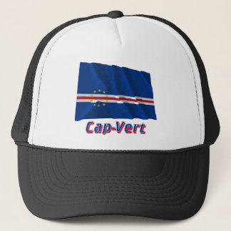 Drapeau Cap-Vert avec le nom en français Trucker Hat