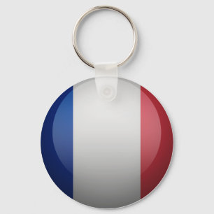 Drapeau de de la France Key Ring