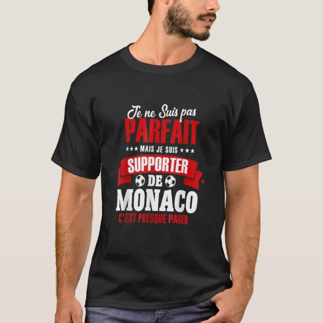 Drapeau de Monaco Monacan 2 T-Shirt (Front)