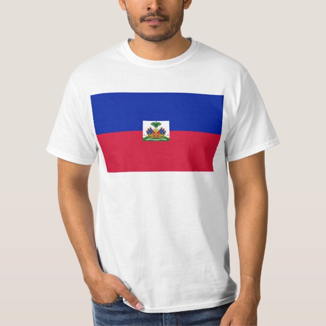 Drapeau d'Haïti - Flag of Haiti T-Shirt (Front)