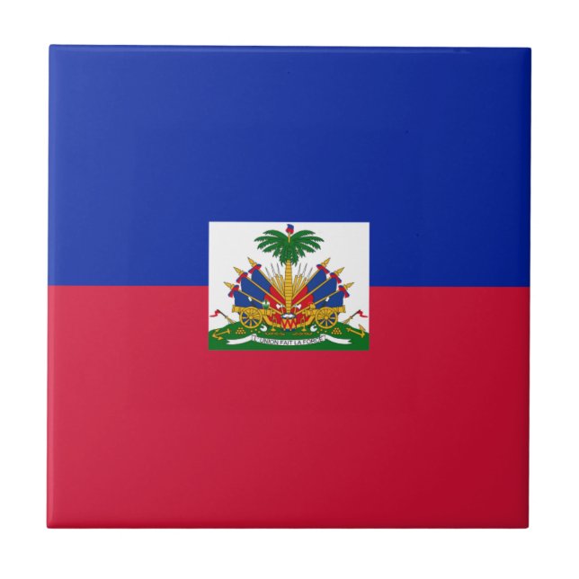 Drapeau d'Haïti - Flag of Haiti Tile (Front)