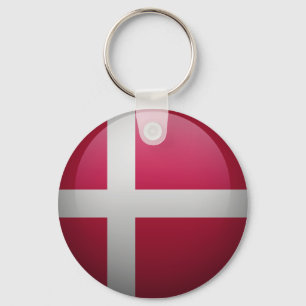 Drapeau du Danemark Key Ring