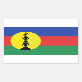 Drapeau Nouvelle-Calédonie - New Caledonia Flag Rectangular Sticker