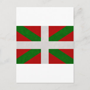 Drapeau Pays Basque Euskadi Postcard