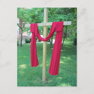 Draped Cross Postcard