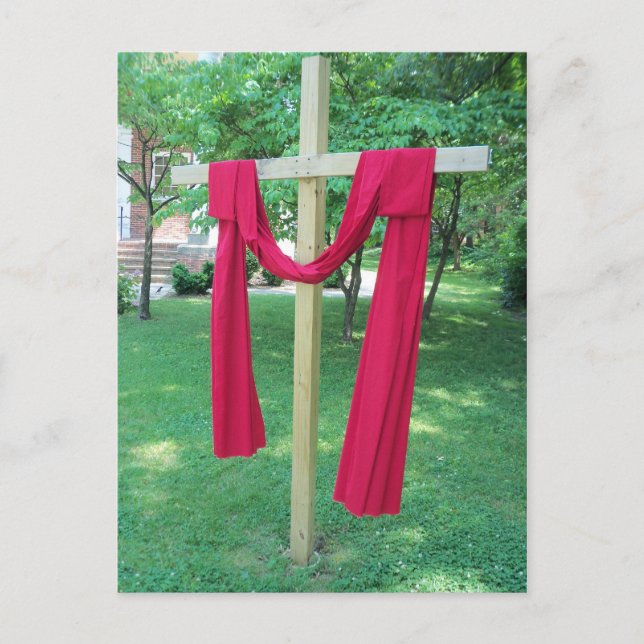 Draped Cross Postcard (Front)