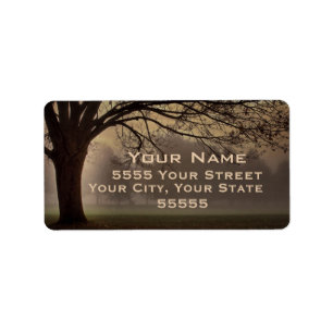 Draped in Fog Address Labels