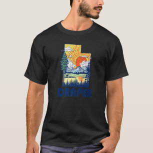 Draper Utah Nature State Pride Mountains Retro T-Shirt