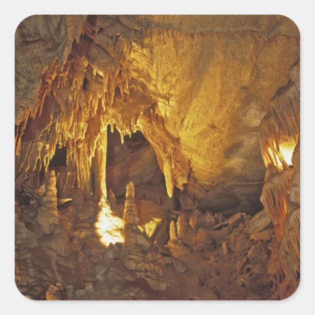 Drapery Room, Mammoth Cave National Park, Square Sticker (Front)
