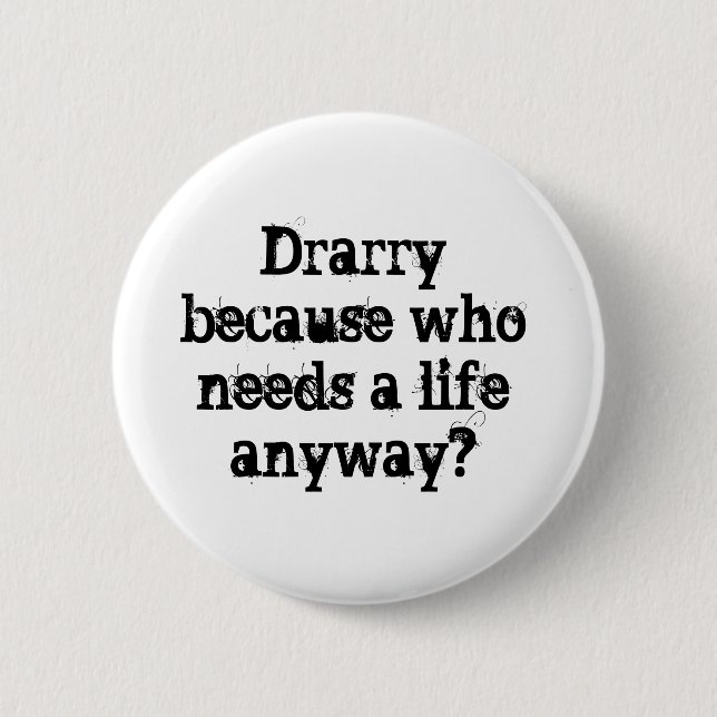 Drarry Fan-fiction Merch 6 Cm Round Badge (Front)