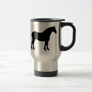 Draught   Horse (black) Travel Mug