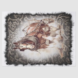 Draught Horse Decoupage Tissue Paper