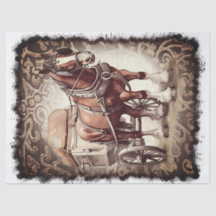 Draught Horse Decoupage Tissue Paper