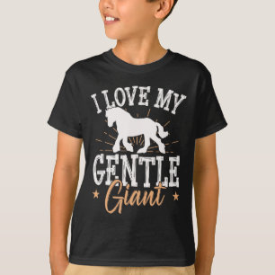 Draught Horse Meme Design For A Clydesdale Rider  T-Shirt