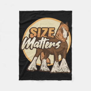 Draught Horse Meme Size S Design For A Clydesdale Fleece Blanket